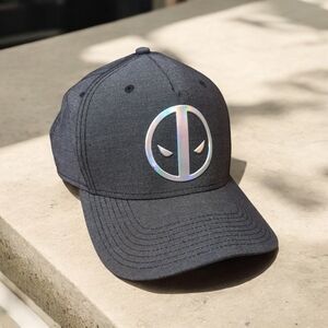 Deadpool Marvel Comics Grey Cap Reflective Logo